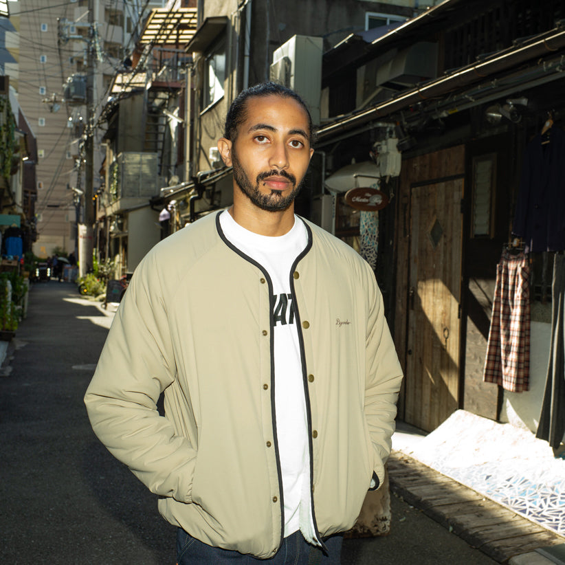 裏返して温度調整】アウター・ミドルレイヤー両用リバーシブルブルゾン